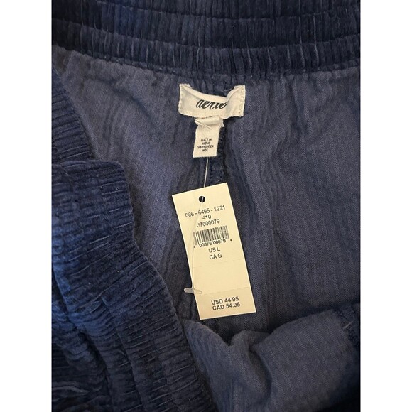 NWT Aerie large navy corduroy short - Picture 3 of 3